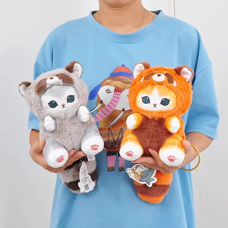 Original Mofusand Long Tail Animals Series 10/20Cm Plush Doll Cute Shark Cat Sof
