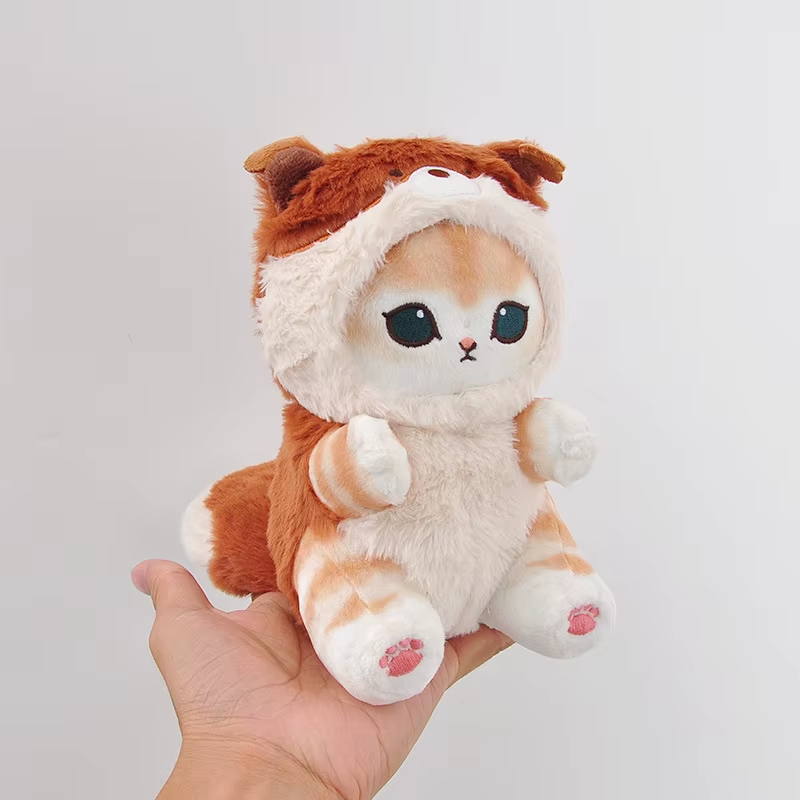 Original Mofusand Long Tail Animals Series 10/20Cm Plush Doll Cute Shark Cat Sof