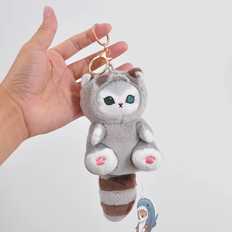 Original Mofusand Long Tail Animals Series 10/20Cm Plush Doll Cute Shark Cat Sof