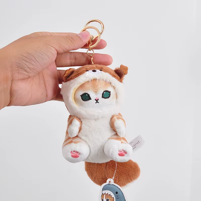 Original Mofusand Long Tail Animals Series 10/20Cm Plush Doll Cute Shark Cat Sof