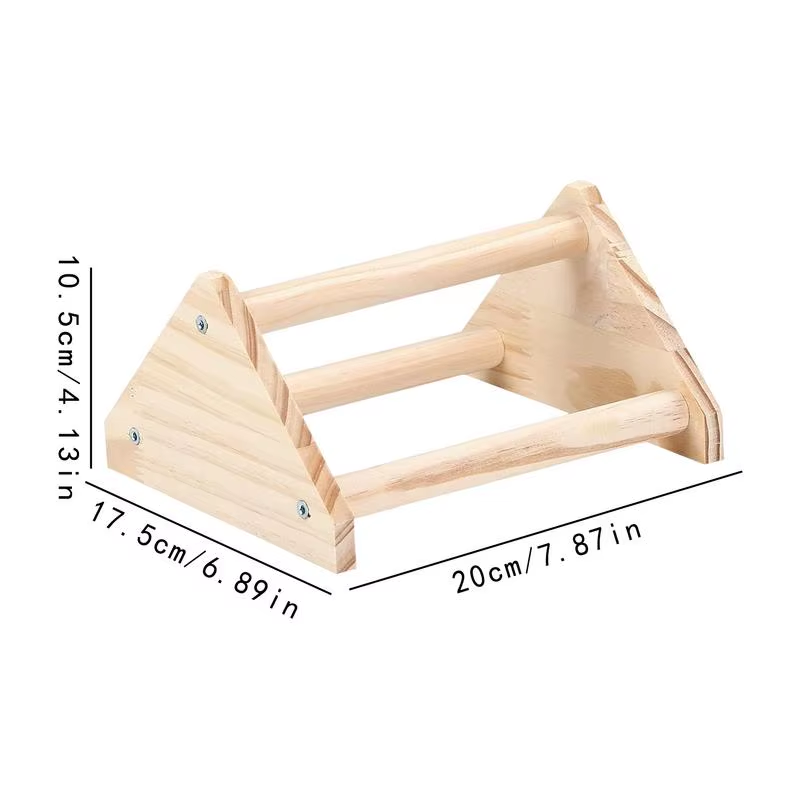 Chicken Perch for Coop Wooden Chicken Training Perch Resting Toy with Smooth Sur