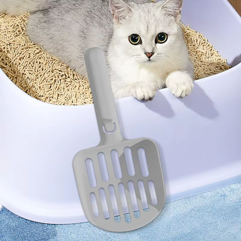 Cat Litter Scoop Ergonomic Handle Non-Stick Litter Box Scoop Fashionable Design