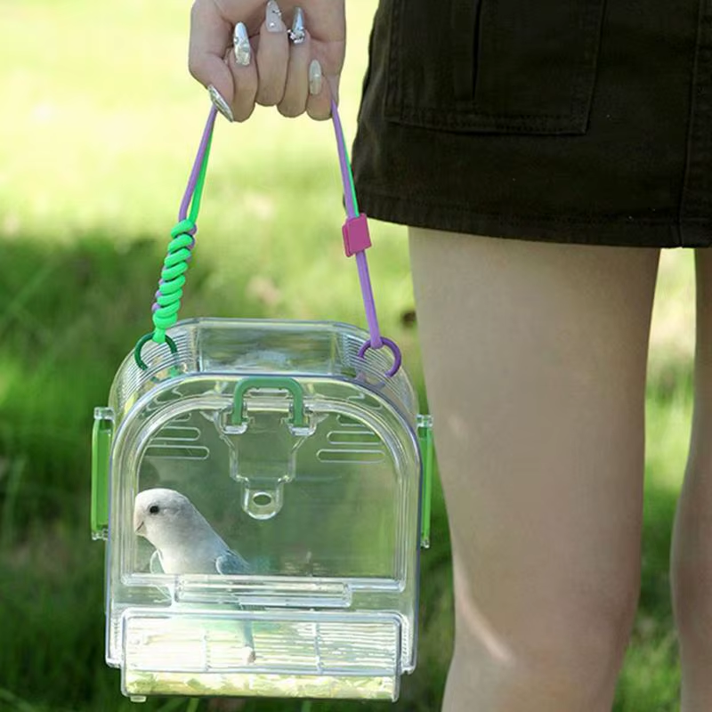 Cage for Birds Parakeet Nest with Easy-Clean Pull Out Tray Foldable Bird Supplie