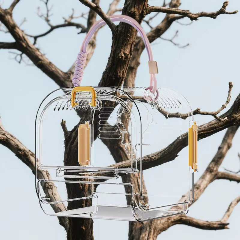 Cage for Birds Parakeet Nest with Easy-Clean Pull Out Tray Foldable Bird Supplie