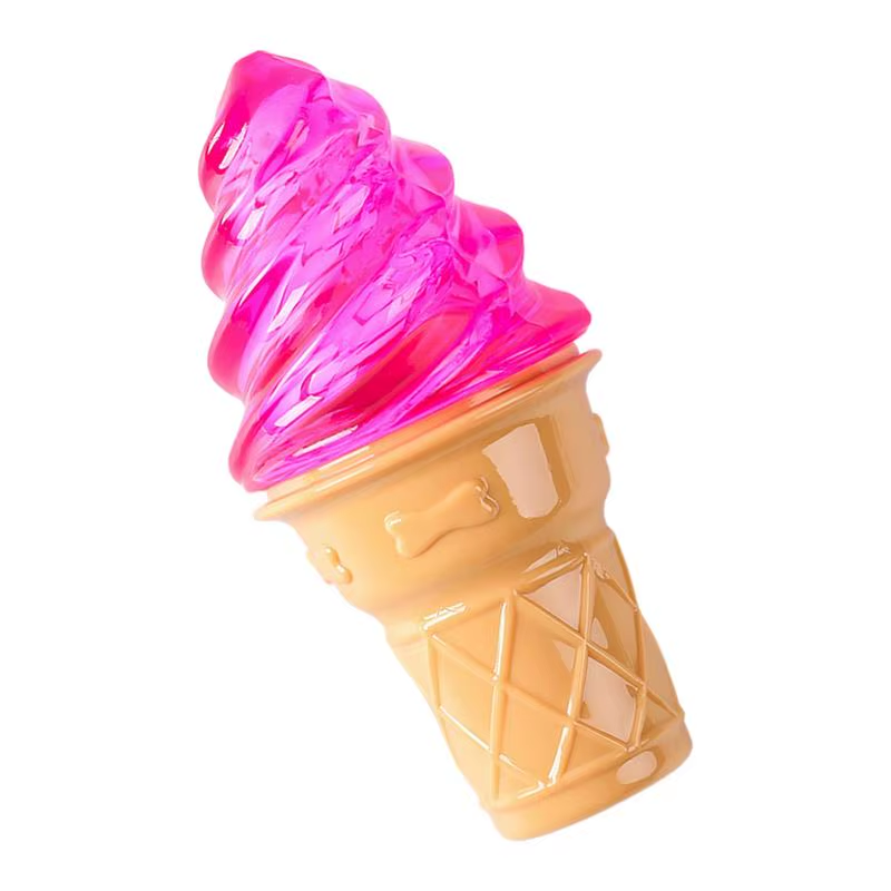 Aggressive Dog Chew Toys Dog Toys for Aggressive Chewers Silicone Ice Cream Inte