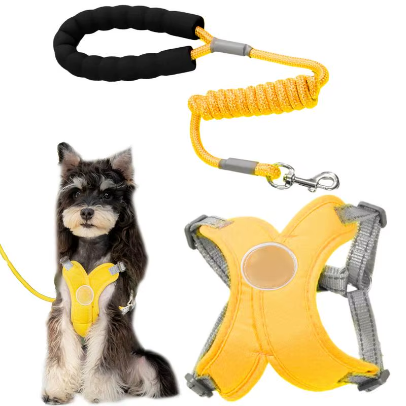 No Pull Dog Harness Nylon Dog Harnesses with Leashes Adjustable Pup Leading Rope
