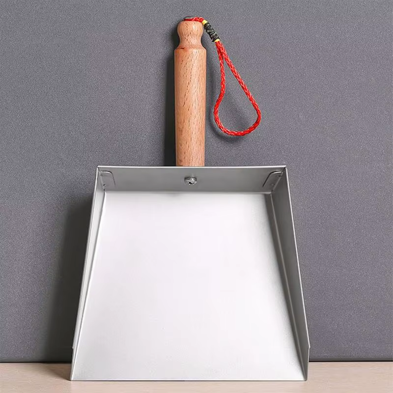 Small Metal Dust Pan Desk Cleaner Stainless Steel Dustpan Portable Wide Dust Pan