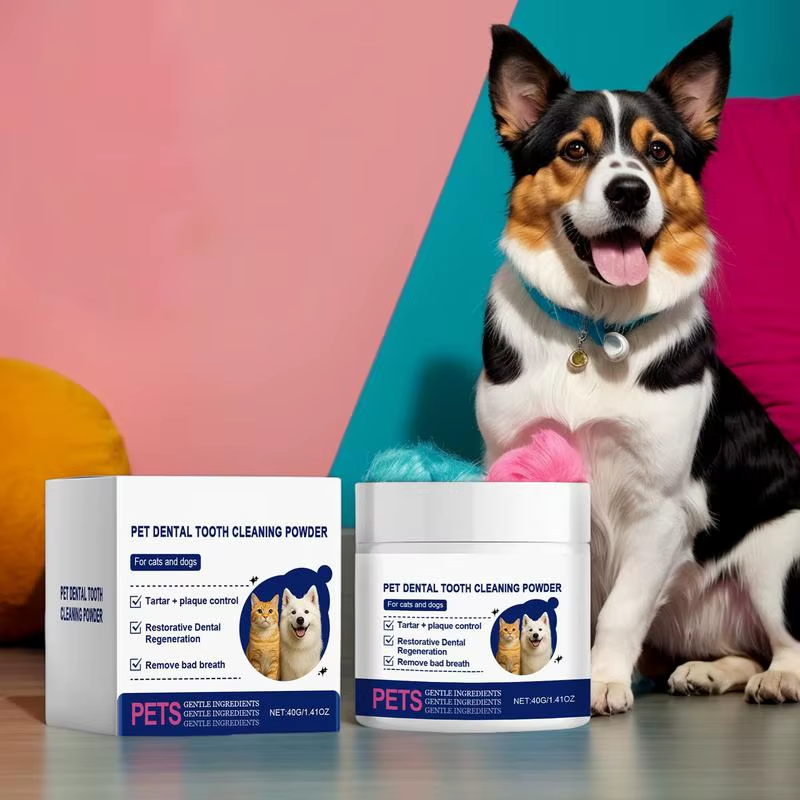 Powder for Dogs Teeth Cat Oral Cleaner Teeth Cleaning Made Easy Kitten Oral Care