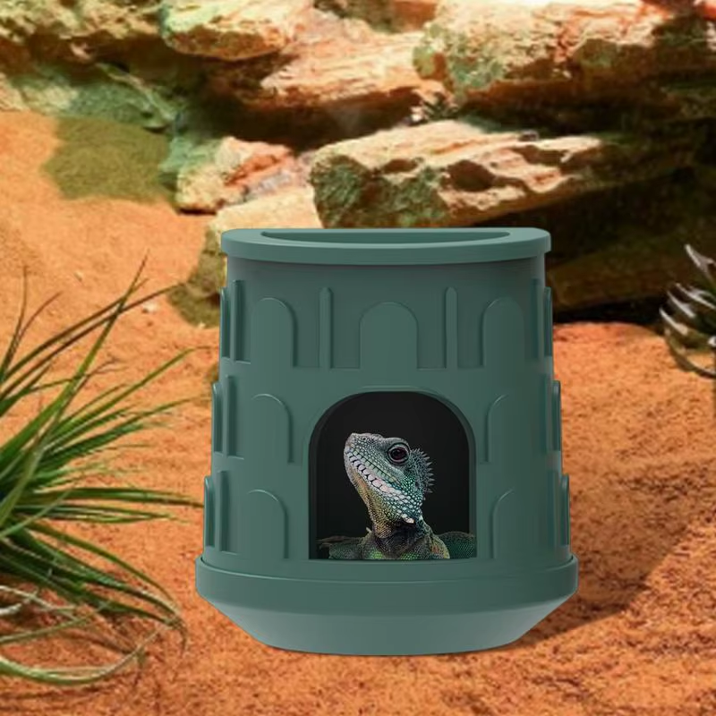 Reptile Hide House Leopard Gecko House Hiding Place Removable Habitat Decoration