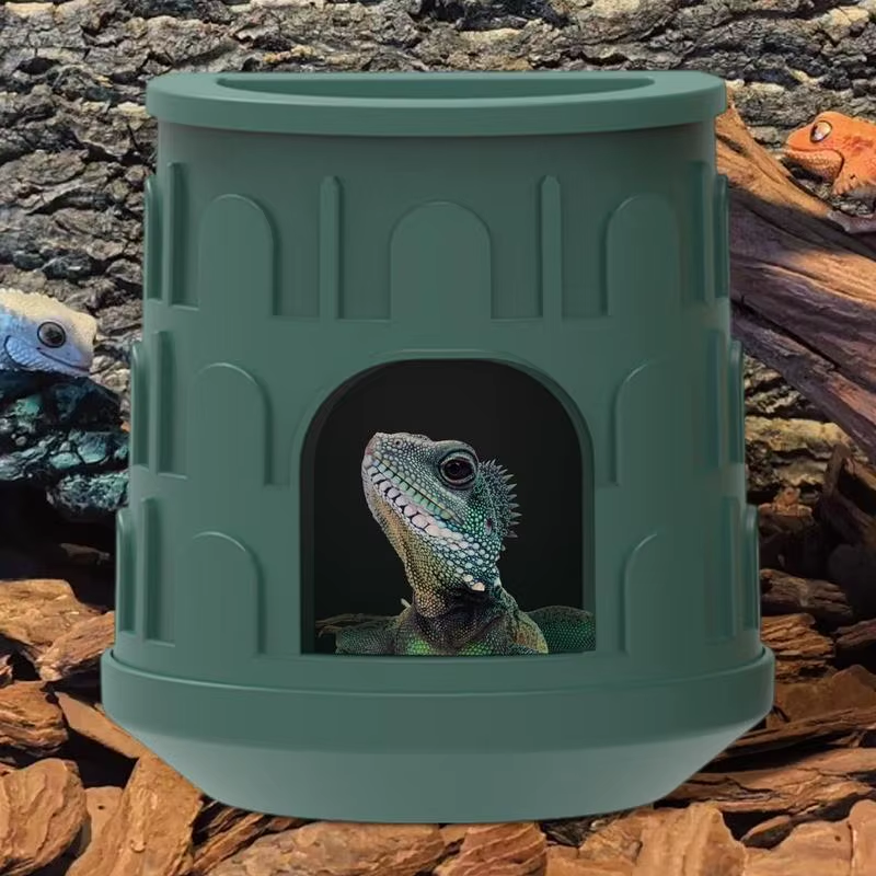 Reptile Hide House Leopard Gecko House Hiding Place Removable Habitat Decoration