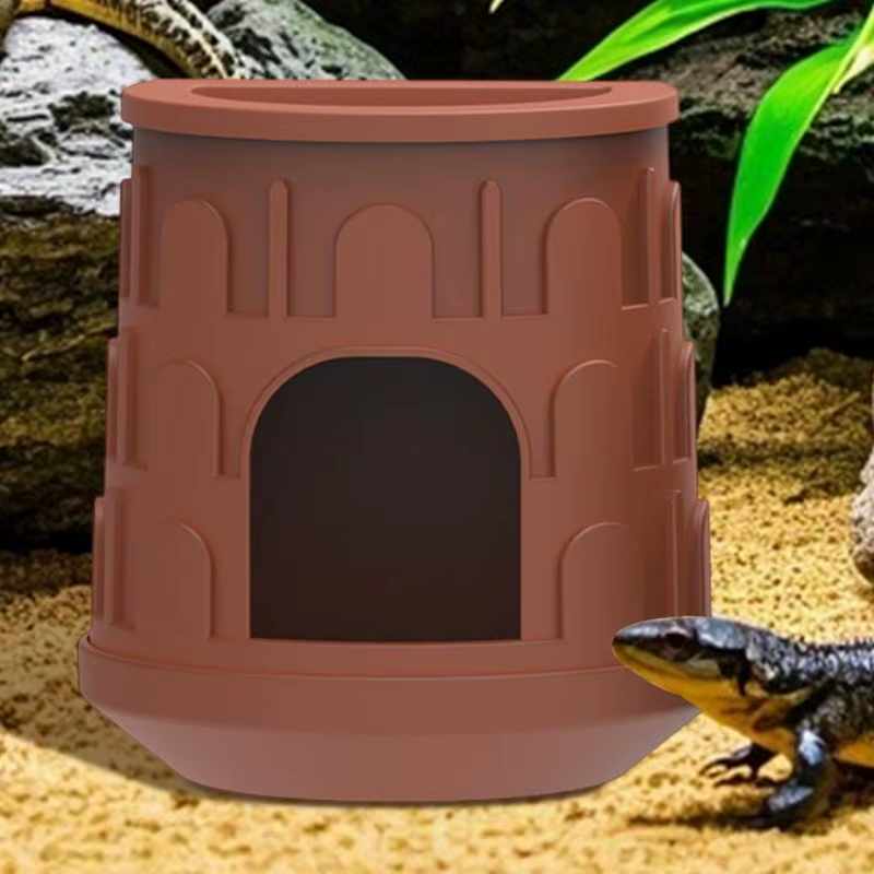 Reptile Hide House Leopard Gecko House Hiding Place Removable Habitat Decoration