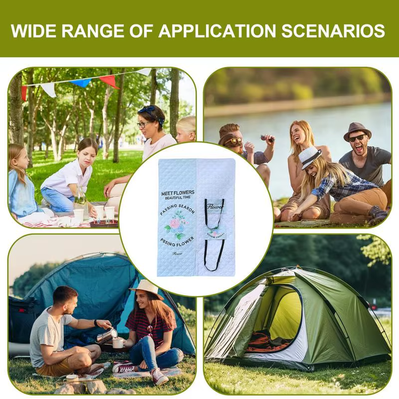 Beach Blanket Waterproof Sandproof Lightweight Folding Portable Outdoor Blanket