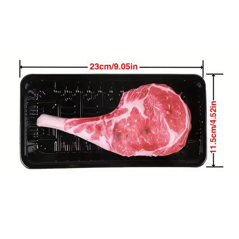 Dog Squeaky Toys Puppy Doll Squeaky with Steak Shape Interactive Pet Tooth Grind