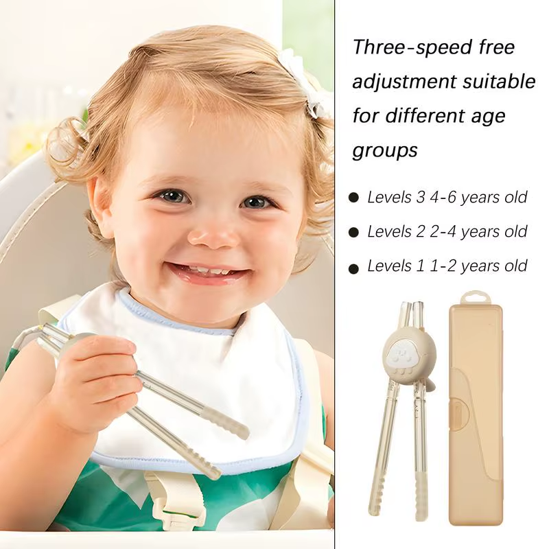 Chopsticks for Kids Cartoon Practice Chopsticks Adjustable Toddler Food Holding