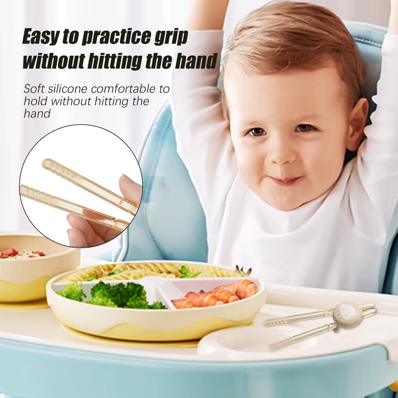 Chopsticks for Kids Cartoon Practice Chopsticks Adjustable Toddler Food Holding
