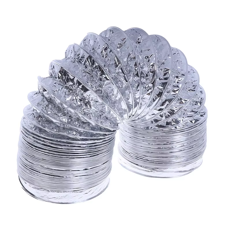 New 4 Inch 100Mm Ventilator Pipe PVC Aluminum Tube Air Ventilation Pipe Hose Fle