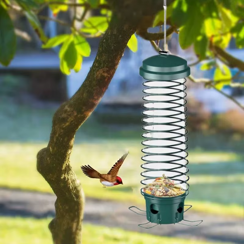 Small Bird Feeder Sparrows Food Container Hangable Birdfeeders Large Capacity Fo