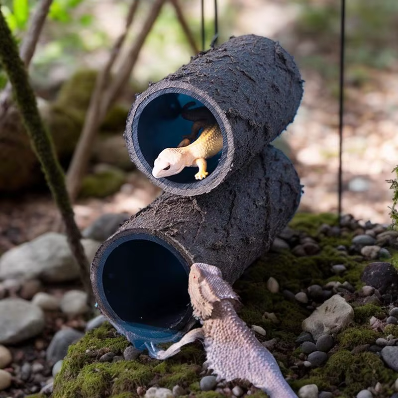 Aquarium Hide Hermit Crab Shelter Hideaway Bearded Dragon Tank Accessories for L