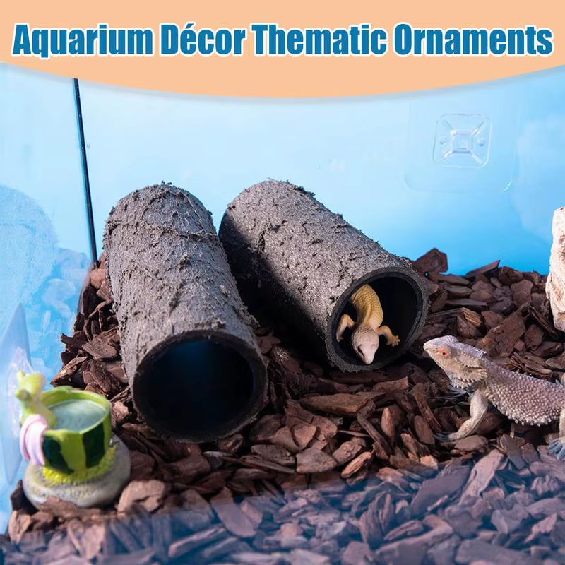 Aquarium Hide Hermit Crab Shelter Hideaway Bearded Dragon Tank Accessories for L