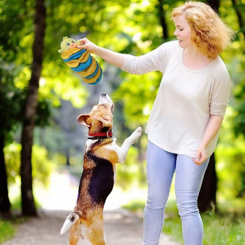 Dog Chew Toy Chew Duck Shape Plush Pillow Snuffle Ball Interactive Emotional Sup