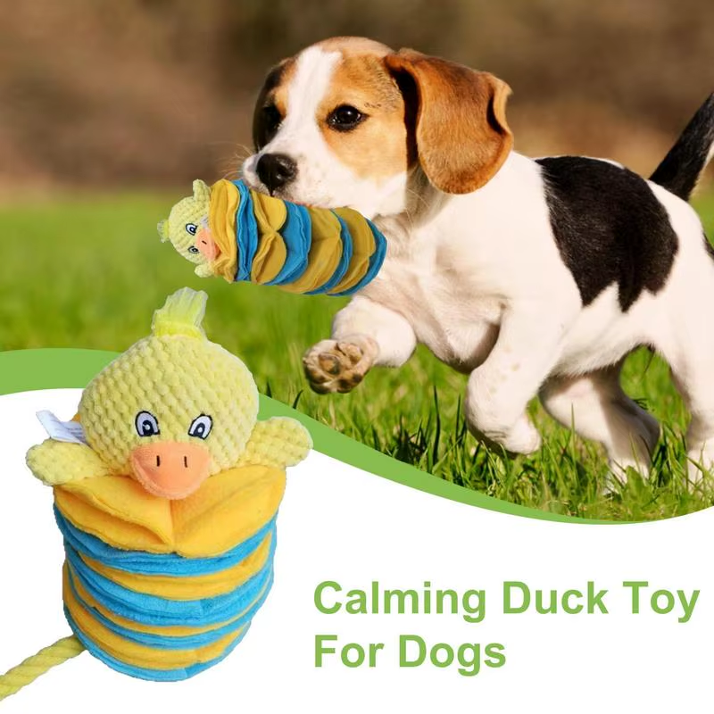 Dog Chew Toy Chew Duck Shape Plush Pillow Snuffle Ball Interactive Emotional Sup