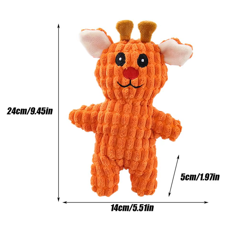 Squeaky Dog Toys for Aggressive Chewers Tough Dog Stuffed Squeaky Animal Pet Ind