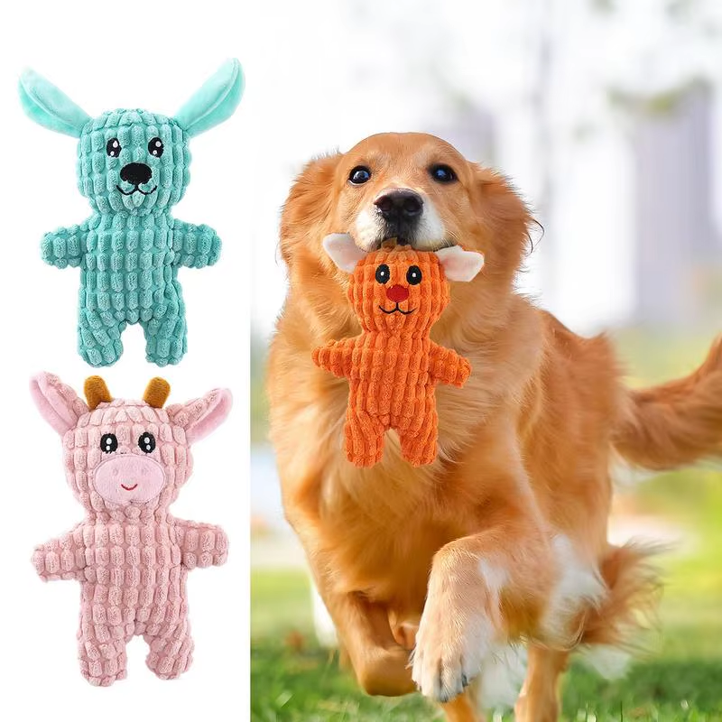 Squeaky Dog Toys for Aggressive Chewers Tough Dog Stuffed Squeaky Animal Pet Ind
