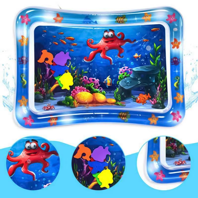 Water Sensor Play Mat Cat Pat Water Mat Thickened Interactive Cat Toys with Mari