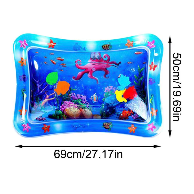 Water Sensor Play Mat Cat Pat Water Mat Thickened Interactive Cat Toys with Mari