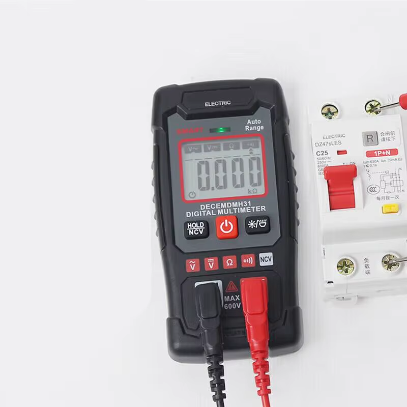 Digital Multimeter Auto-Ranging Counts Tester DC AC Voltmeter Ohm Volt Amp Meter
