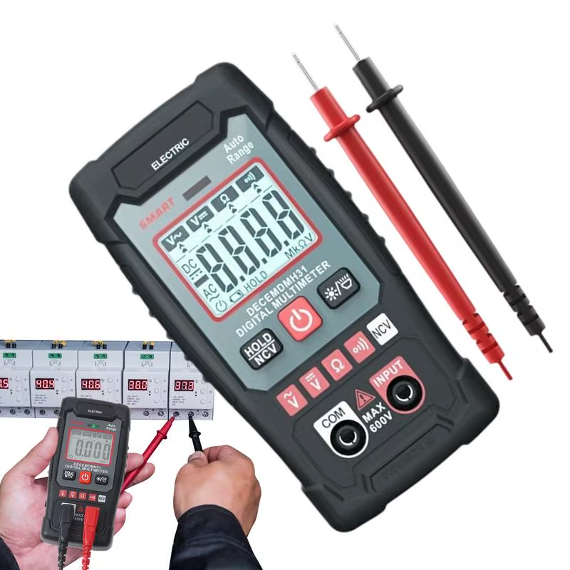 Digital Multimeter Auto-Ranging Counts Tester DC AC Voltmeter Ohm Volt Amp Meter