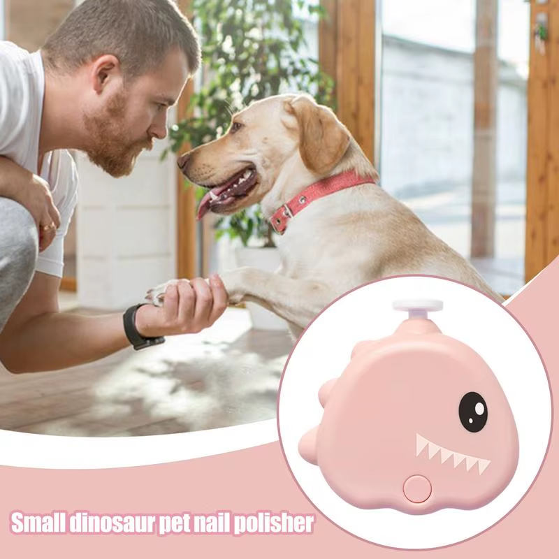 Dog Electric Nail Trimmer Electric 3 Modes Adjustable 40Db Dinosaur Shape Nail G