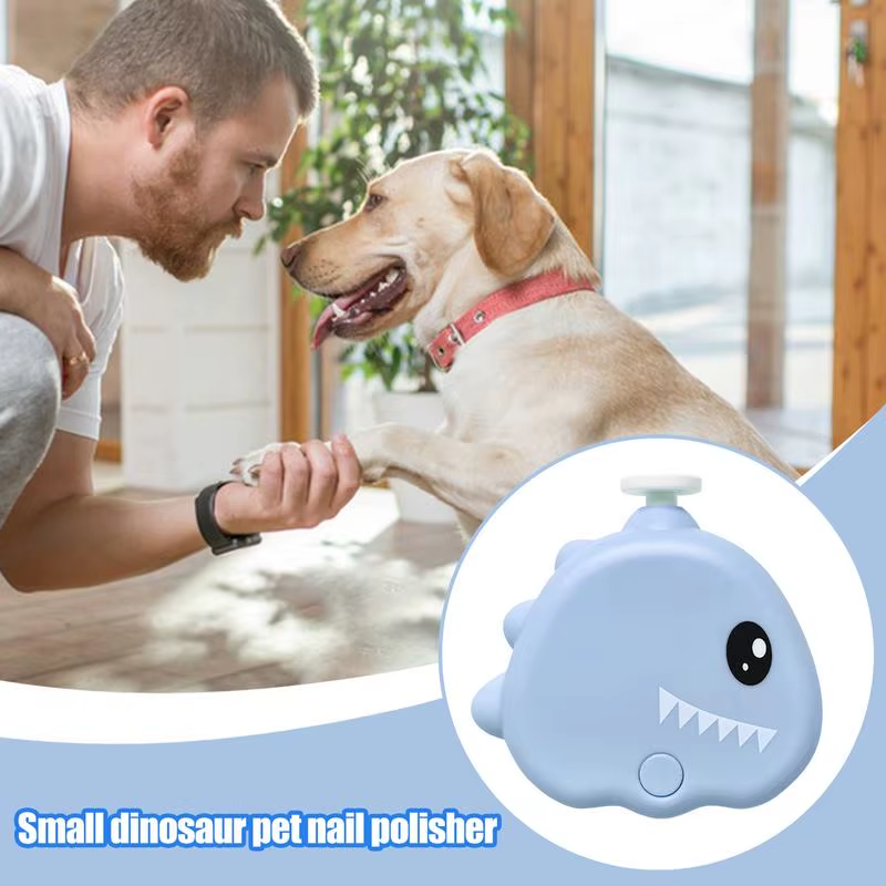 Dog Electric Nail Trimmer Electric 3 Modes Adjustable 40Db Dinosaur Shape Nail G