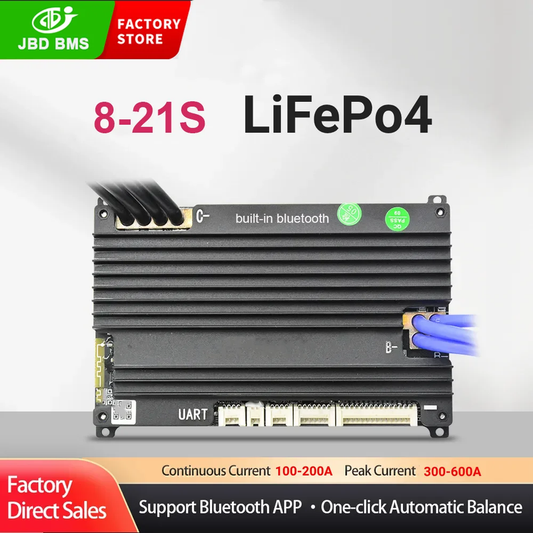 JBD Smart BMS Built-In BT Automatic Identify 8S-21S 100A 120A 150A 200A Lifepo4