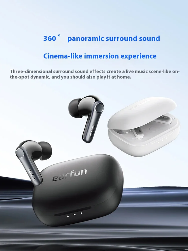 Earfun Air Pro 4 Wireless Earphone HI-FI Bluetooth5.4 Earphones Active Noise Red