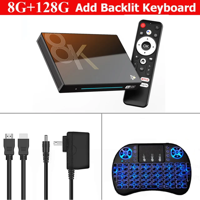 MAX M9S Android14 AI Visionpq TV Box Rockchip RK3576 Support Super Resolution 8K