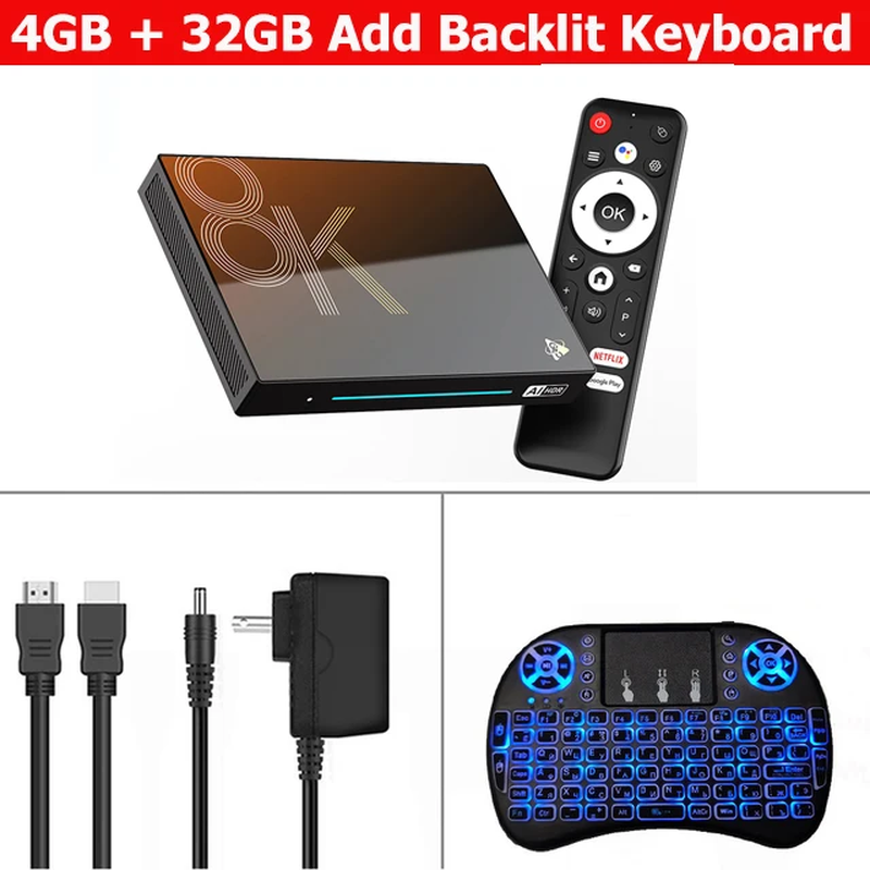 MAX M9S Android14 AI Visionpq TV Box Rockchip RK3576 Support Super Resolution 8K