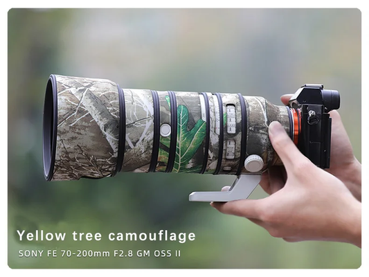 Camouflage Lens Coat for Sony 70-200 Mm F2.8 GM OSS II Waterproof and Rainproof