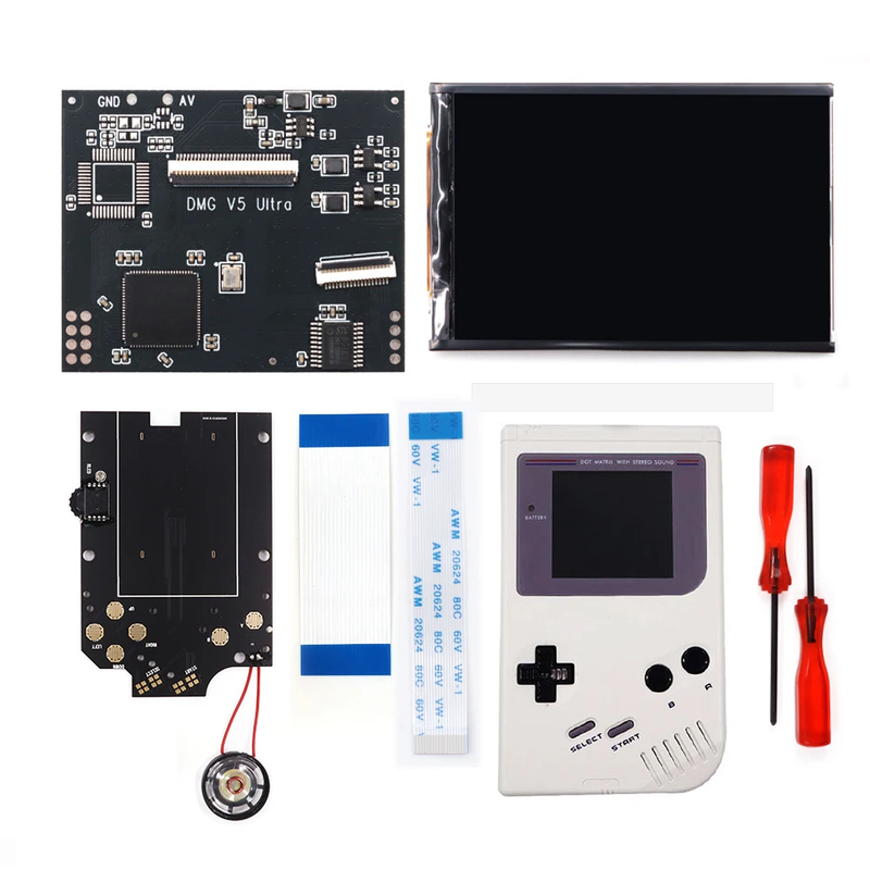 GBO V5 Pro OSD FRM IPS Backlight Menu RIPS 36 Color Kit for Gameboy DMG GBO GB C