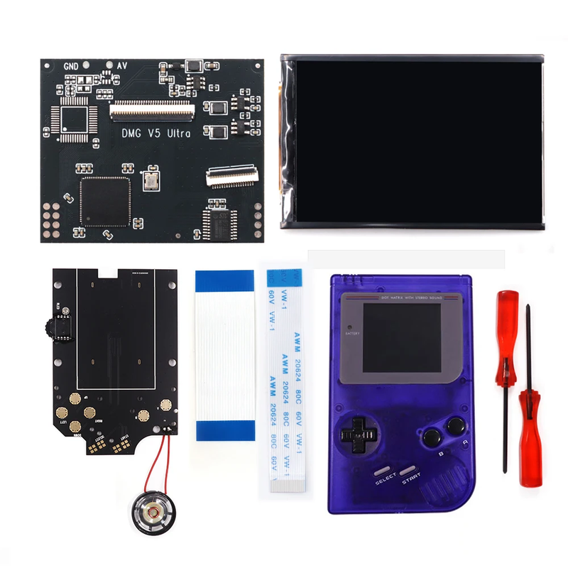 GBO V5 Pro OSD FRM IPS Backlight Menu RIPS 36 Color Kit for Gameboy DMG GBO GB C