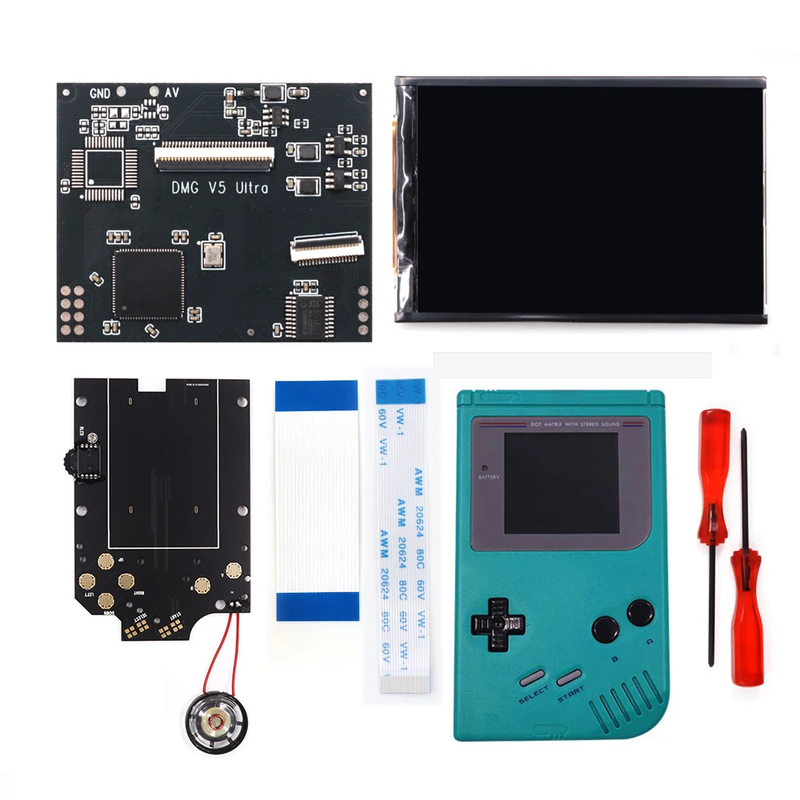 GBO V5 Pro OSD FRM IPS Backlight Menu RIPS 36 Color Kit for Gameboy DMG GBO GB C
