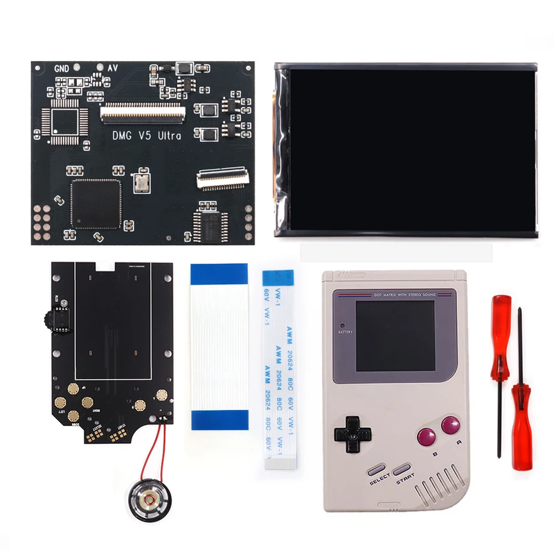 GBO V5 Pro OSD FRM IPS Backlight Menu RIPS 36 Color Kit for Gameboy DMG GBO GB C