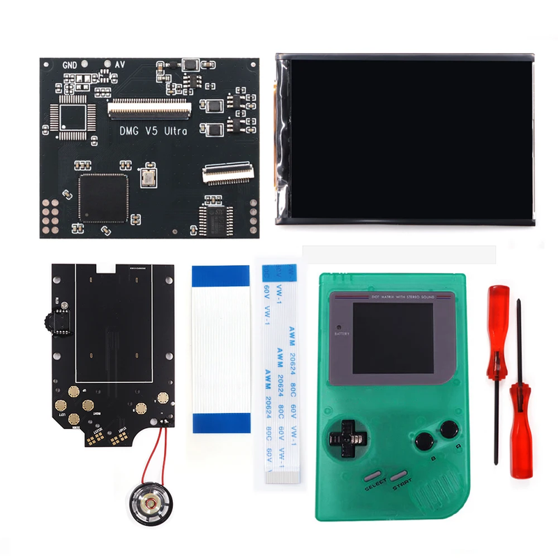 GBO V5 Pro OSD FRM IPS Backlight Menu RIPS 36 Color Kit for Gameboy DMG GBO GB C