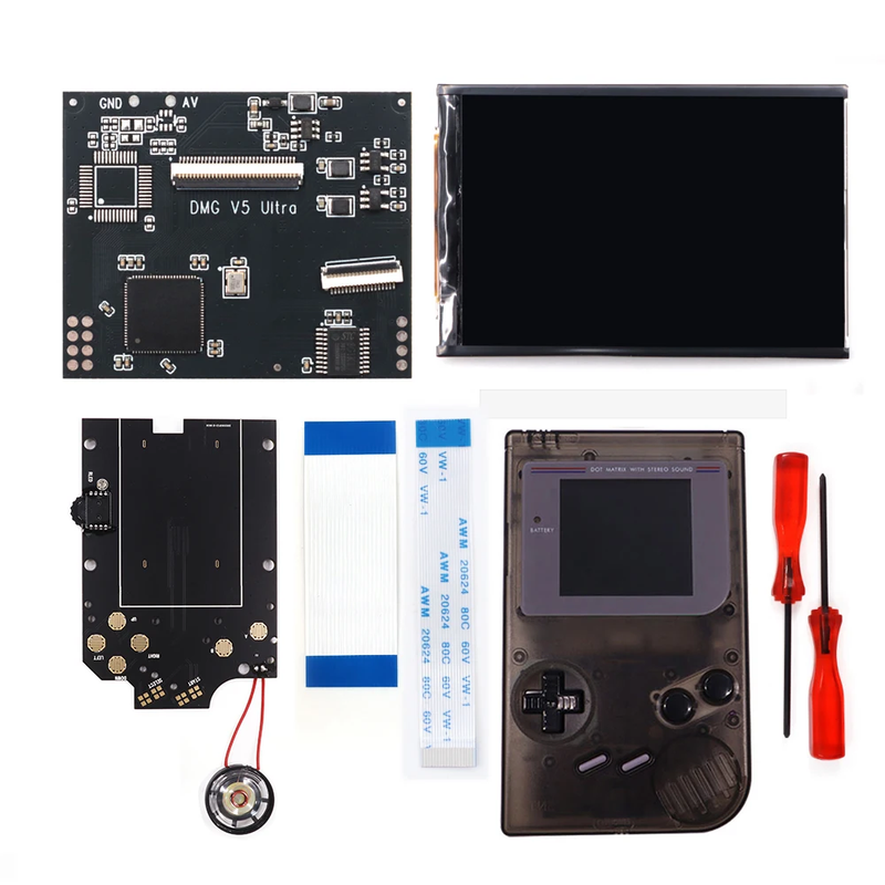 GBO V5 Pro OSD FRM IPS Backlight Menu RIPS 36 Color Kit for Gameboy DMG GBO GB C