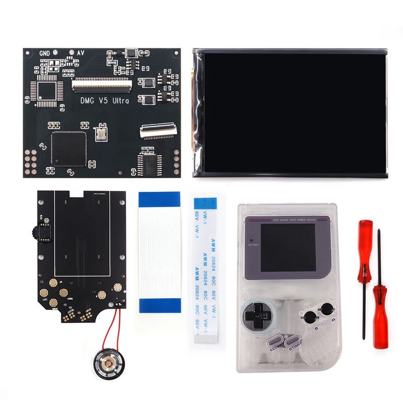 GBO V5 Pro OSD FRM IPS Backlight Menu RIPS 36 Color Kit for Gameboy DMG GBO GB C