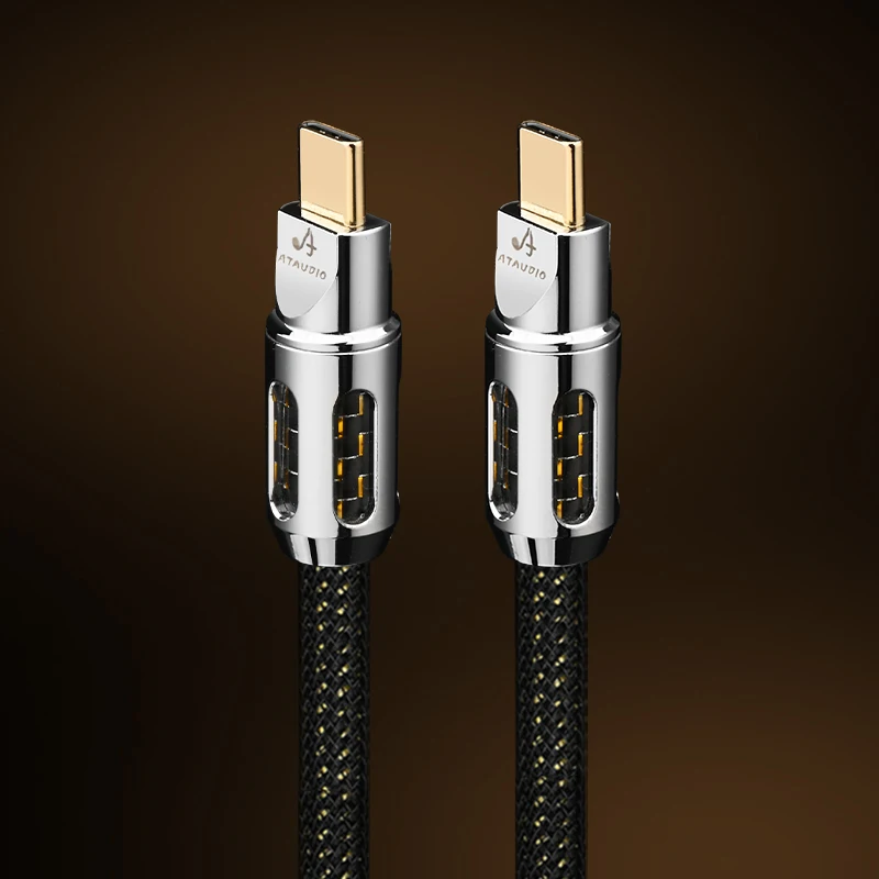 Hifi USB Audio Cable DAC Type A-B A-C C-B C-C High Quality OCC Gold Plating USB