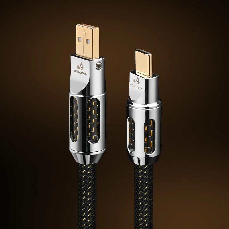 Hifi USB Audio Cable DAC Type A-B A-C C-B C-C High Quality OCC Gold Plating USB
