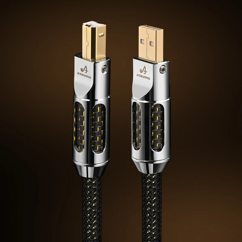 Hifi USB Audio Cable DAC Type A-B A-C C-B C-C High Quality OCC Gold Plating USB