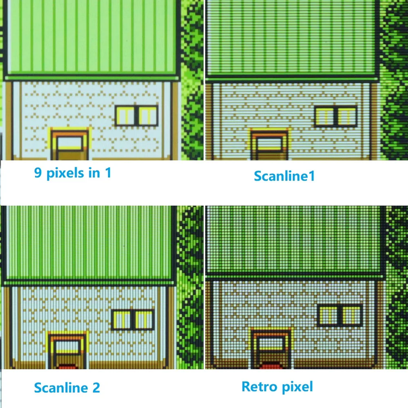 2.45 Inches Real Drop in  2.45'' GBC Retro Pixel HD IPS LCD Kit for Gameboy Color