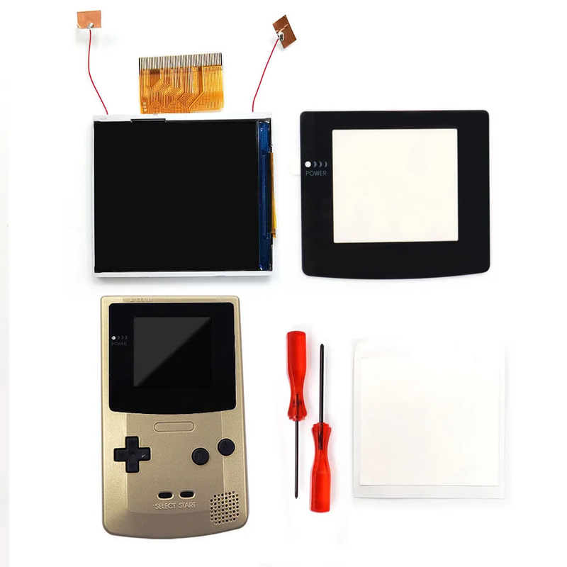2.45 Inches Real Drop in  2.45'' GBC Retro Pixel HD IPS LCD Kit for Gameboy Color
